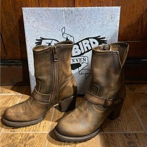 FREEBIRD Carlita Brown Leather Boots. Size women’s 10. Worn once.